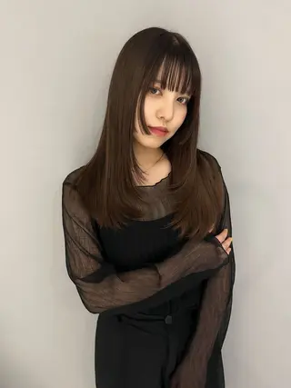 セミロング カラー Grow by NYNY 坂本 理輝のヘアスタイル
