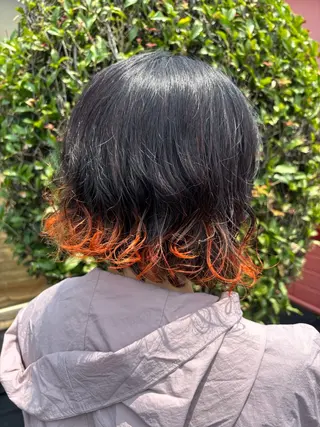 ミディアム カラー 髪の家 tikiのヘアスタイル