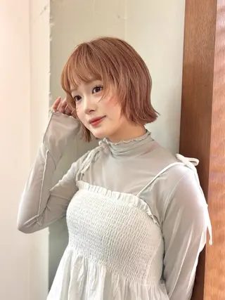 ミディアム カラー ミカ🌟パーマ/ デジタルパーマのヘアスタイル