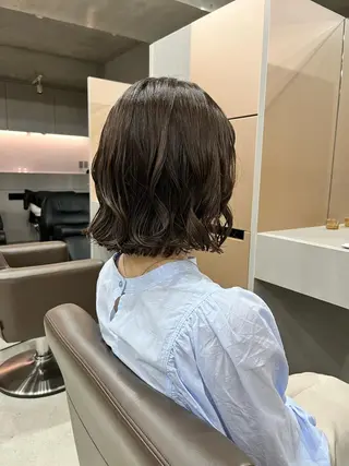 ショート パーマ ロングパーマ木村 ボブパーマのヘアスタイル
