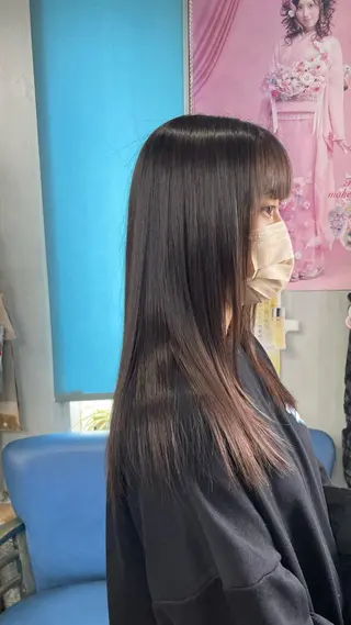 ロング パーマ 美容室 るーじゅ/しいの木台のマツエク・マツパデザイン