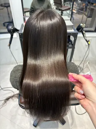 ロング ninaアイドル前髪 ×透明感🎀のヘアスタイル