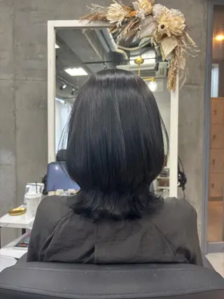 ミディアム カラー XELM高崎 nearaのヘアスタイル