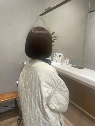 ミディアム カラー 村田 旭のヘアスタイル