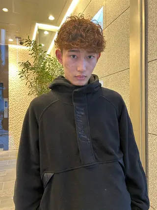 ショート パーマ メンズ 💈メンズ短髪特化 ✂︎伊藤大輝💈のヘアスタイル