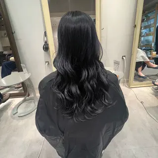 ロング カラー 晶／艶髪カラー ／トリートメントのヘアスタイル
