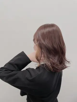 ミディアム カラー ヘアアレンジ 透明感×韓流ハイ トーン🫧RYUTAのヘアスタイル