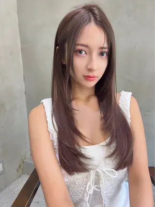 セミロング RUKA 美容院×ネイリストのヘアスタイル