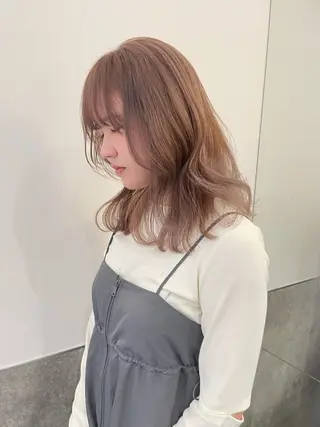 ミディアム カラー ヘアアレンジ 憧れの艶ハイトーンへ 🌙サイダサキのヘアスタイル