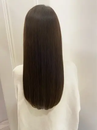 セミロング パーマ 韓国っぽ透け感カラー マンツーマン🫧なおのヘアスタイル