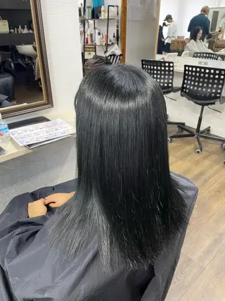 セミロング 横浜🦋ハイトーン 🫐シャドウルーツのヘアスタイル