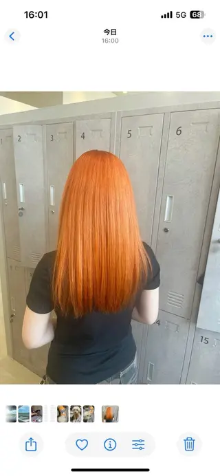 カラー 福島 果音のヘアスタイル