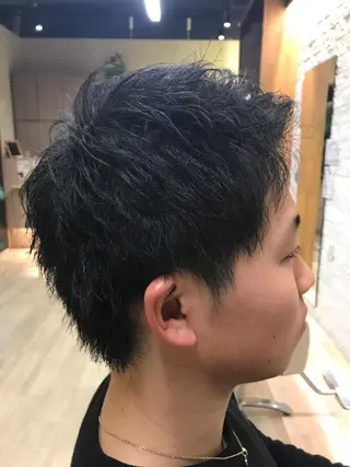 ショート メンズ ❣️大人色気レイヤー 美髪縮毛 金山❣️のヘアスタイル