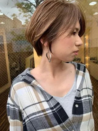 ショート カラー 髪質改善サロン 心斎橋ARCHEのヘアスタイル