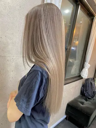 ロング カラー ⭕️ダメージレス特化 髪質改善🥇丸山憲人のヘアスタイル