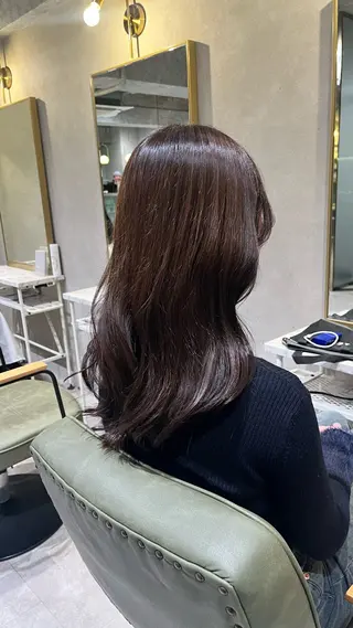 セミロング カラー 新宿/ヘアカラー AiNAのヘアスタイル
