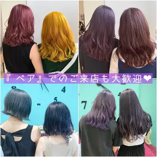 セミロング カラー インナーエクステ渋谷 🦋KAJIのヘアスタイル