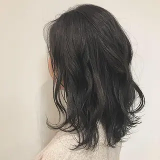 ミディアム カラー 🌷レイヤー縮毛/ 艶カラー/ami🌷のヘアスタイル