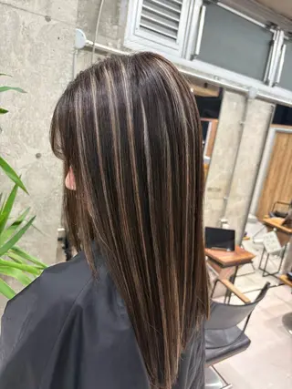 ロング カラー ♡ハイライトカラー shinri♡のヘアスタイル