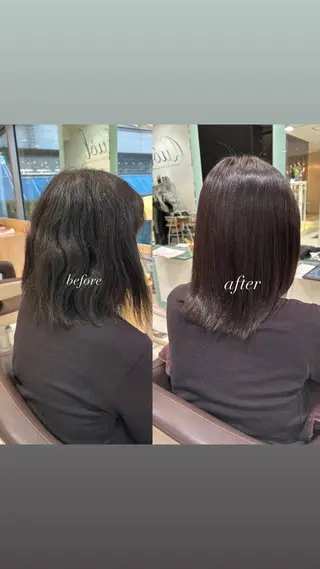 ミディアム 透明感カラー／ 艶髪／たなべだいのヘアスタイル