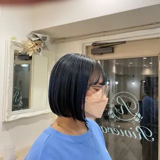 ミディアム カラー ミルクティーベージュ /三村克彦のヘアスタイル