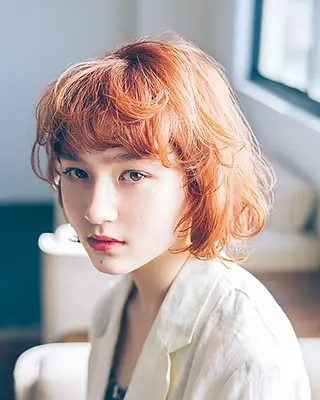 ショート パーマ manami/ヘア セット/ハイトーンのヘアスタイル