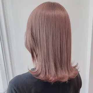 セミロング カラー 𓏸レイヤー髪質改善 透けカラーカノン🫧のヘアスタイル