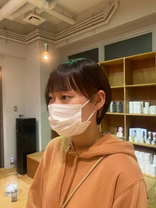 ショート 大人可愛い♡コテ巻き パーマ🌼杉田 萌恵のヘアスタイル