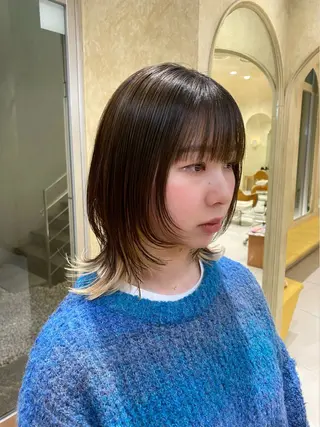 ミディアム 関 日葉里のヘアスタイル
