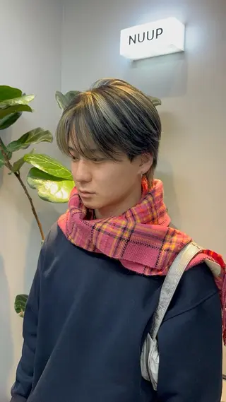 ショート カラー メンズ ニュアンスパーマ/ 韓国ヘア/natsuのヘアスタイル