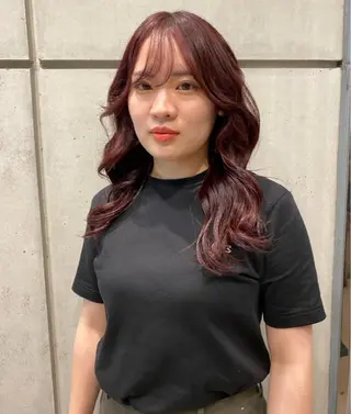 ロング カラー abe yuikaのヘアスタイル