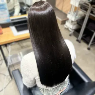 ロング カラー 中谷 美月のヘアスタイル
