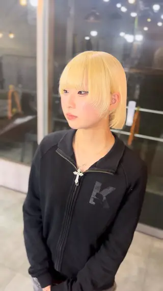 ショート uda 抜きっぱなし /最高級エクステのヘアスタイル