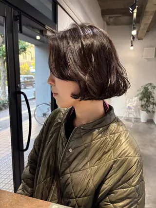 ショート ofF élua所属・🌵ボブ/切りっぱな し/ショート藤長芽生のヘアスタイル