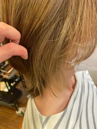 ミディアム カラー liL  hair サトウリョウタのヘアスタイル