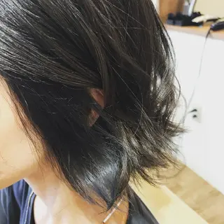 カラー ショート 艶カラー◎矯正⭐髪診 断#天王寺区@山本
のヘアスタイル