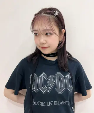 セミロング 顔まわり🎀レイヤー 心斎橋【あやか】🎀のヘアスタイル