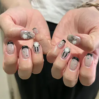 ネイル パラあり！フィルイン 美フォルムのネイルデザイン