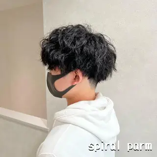 パーマ メンズ 瀬野凌介/メンズ カット/パーマのヘアスタイル