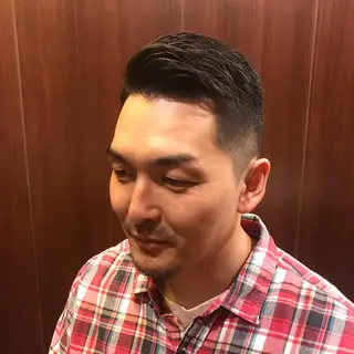 ショート プレミアムバーバー 表参道のヘアスタイル