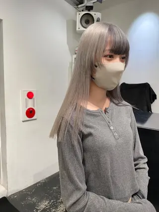 ロング カラー パーマ ヘアアレンジ メンズ キッズ ネイル マツエク・マツパ アイブロウ 艶ハイトーン/ヘア アレンジAYAKAのヘアスタイル