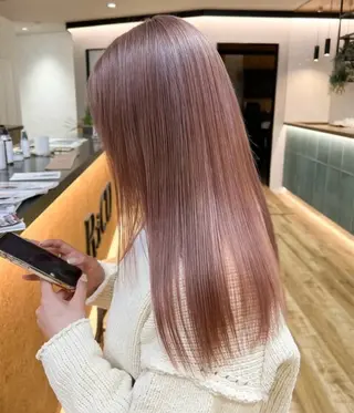 ロング 韓国レイヤー/透明感 ♡YUUNAのヘアスタイル