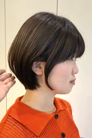 ショート 【ショート/ボブ 丸みショート】深萱のヘアスタイル