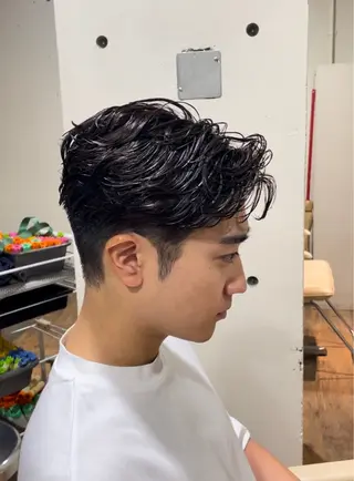 メンズ YUKI 新宿カット パーマ/カラーのヘアスタイル