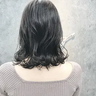 ミディアム 所渉/韓国レイヤー /ウルフカットのヘアスタイル
