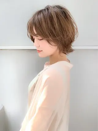 ショート カラー 🪼ボブ/ミニボブ レイヤーボブ🪼のヘアスタイル