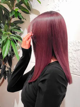 セミロング Elsa the beauty所属・小河 恵子のヘアスタイル