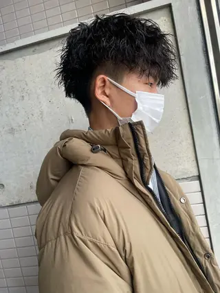 パーマ メンズ 大阪美容師 井上智博のヘアスタイル