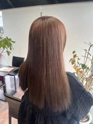 ミディアム alu yuinaのヘアスタイル