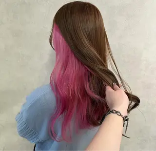 ロング ボブ/レイヤー/ ダブルカラー/みのりのヘアスタイル